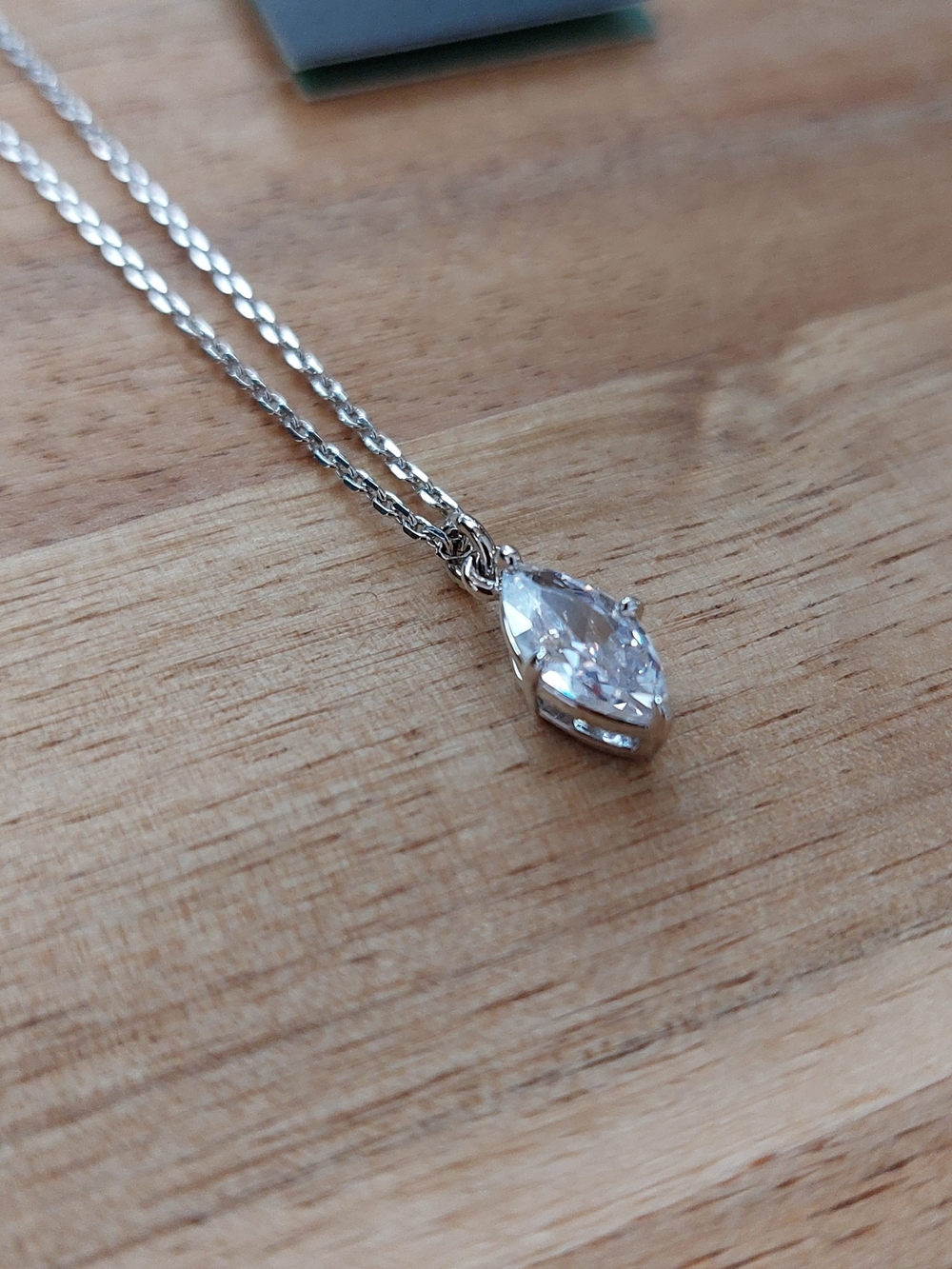Kate Spade Silver Marquise Crystal Pendant Necklace